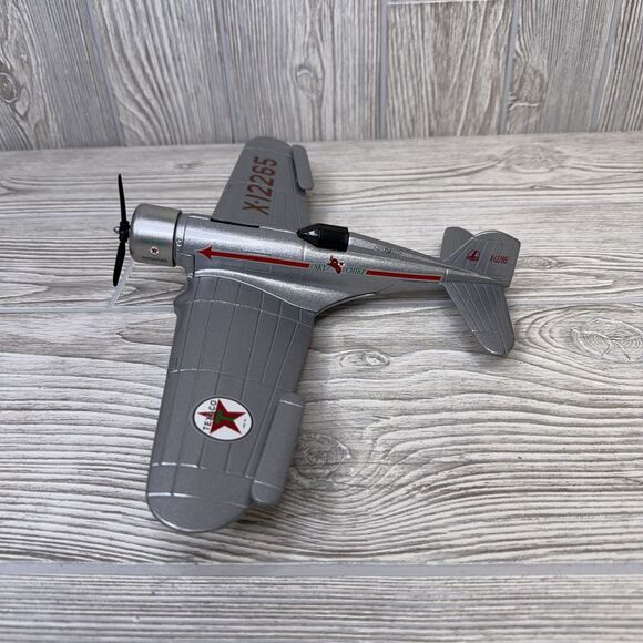 Wings of Texaco 1932 Northrop Gamma DIE-CAST METAL BANK Silver 2nd in Series - Picture 4 of 15